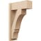 Ekena Millwork 8-in W x 20-in D x 32-in H Balboa Block Rough Cedar Woodgrain TimberThane Outlooker, Primed Tan OUTUR080X20X32BOA44RCPR - alternate 1